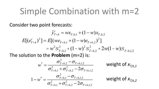 Compute Profit Distribution Using Combination Method Combination Forecast using econometrics methods | PDF