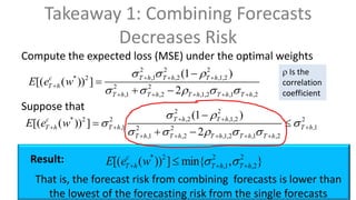 Compute Profit Distribution Using Combination Method Combination Forecast using econometrics methods | PDF
