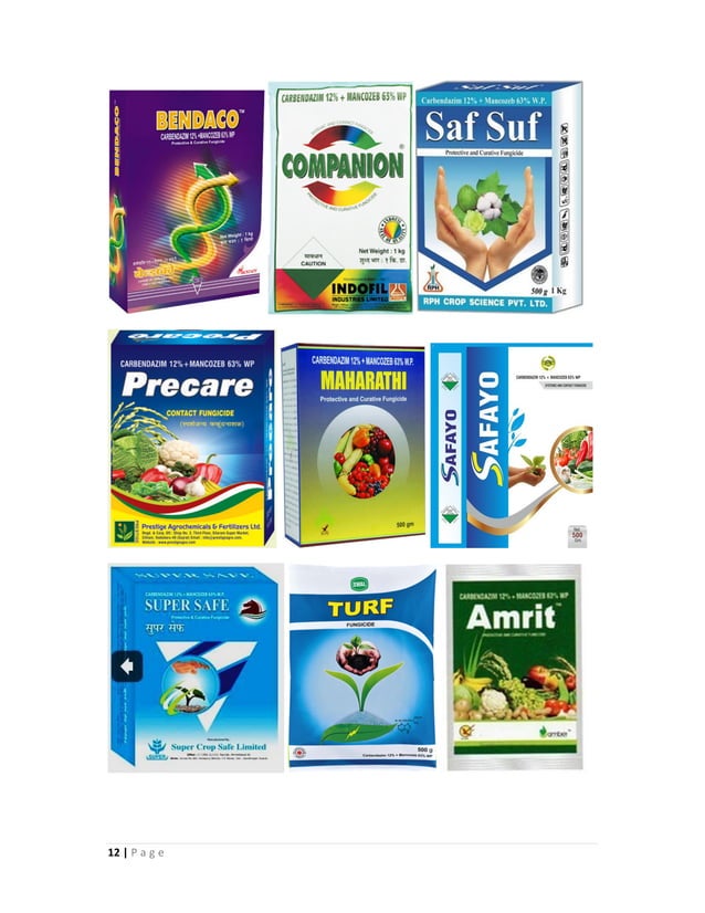 Combination fungicides in india and their uses PDF