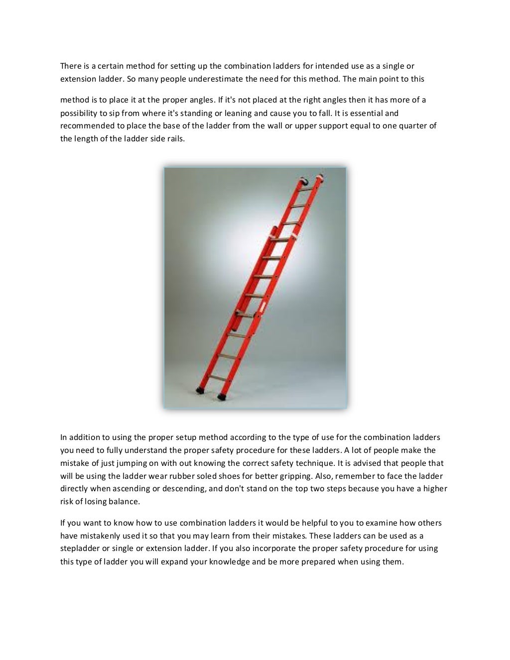 Combination ladder