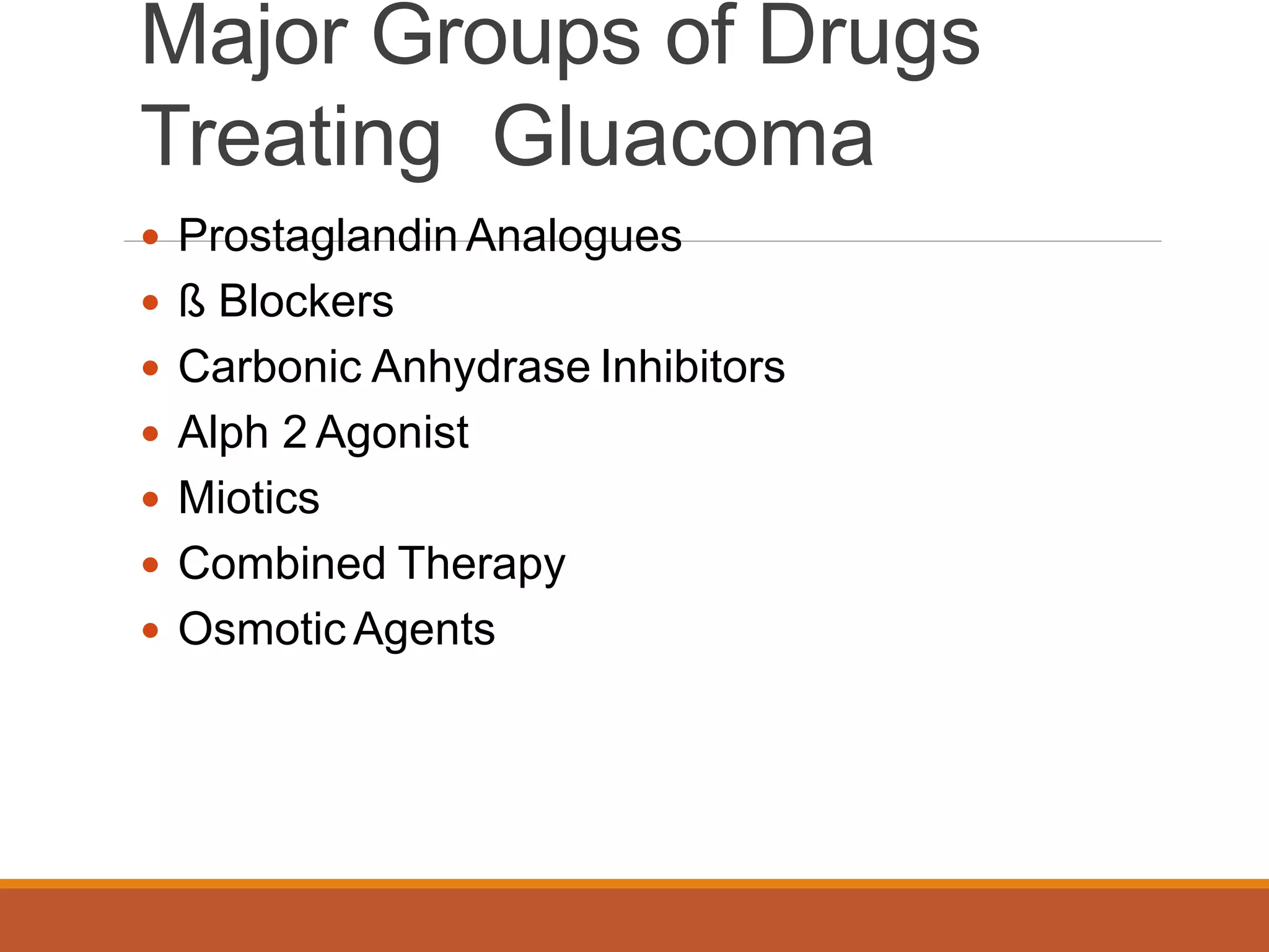 Combination medication glaucoma