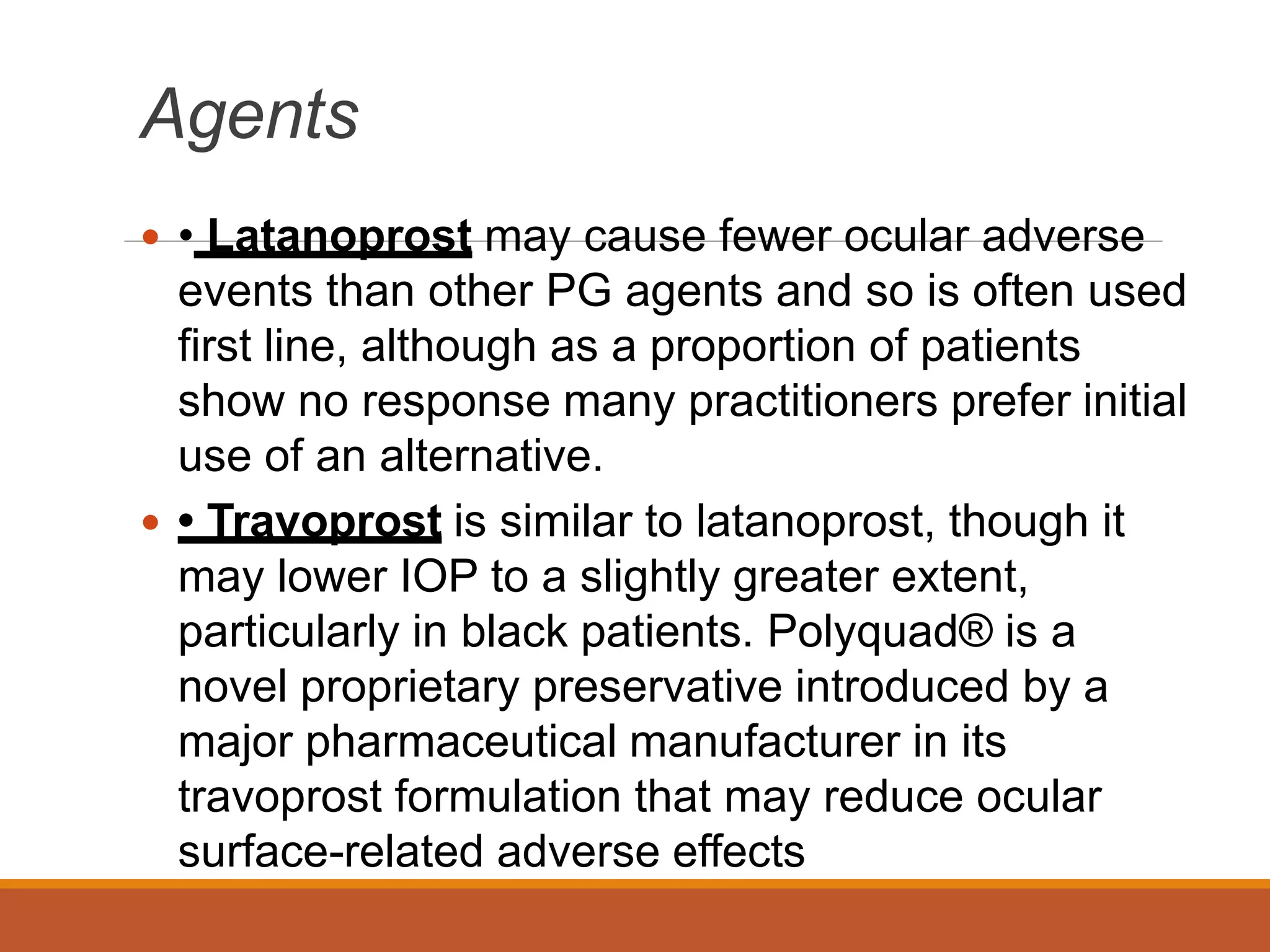Combination medication glaucoma