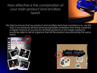 How effective is the combination of your main product and ancillary texts? ,[object Object]