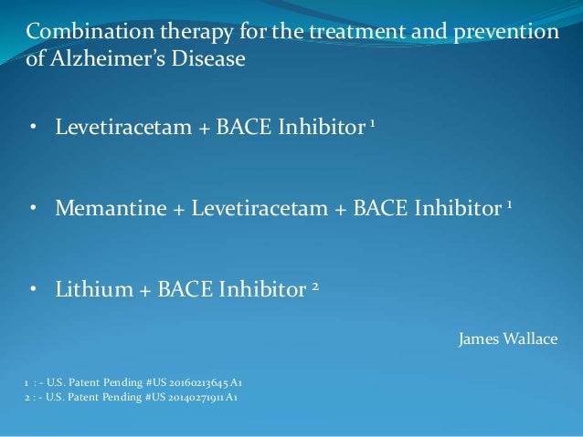 Combination Therapy For Alzheimers Disease Lithium A - 