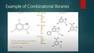Example of Combinatorial libraries
 