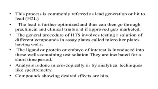 Advancements in Combinatorial Chemistry and High Throughput Screening ...