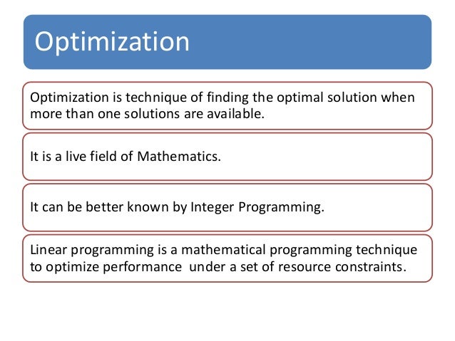 Combinatorial Optimization