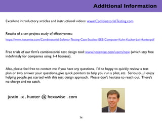 Combinatorial software test design beyond pairwise testing | PDF