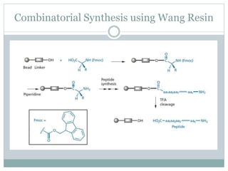 Combinatorial Synthesis using Wang Resin
 