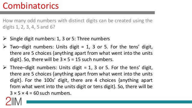 Combinatorics Numbers With Distinct Digits Combinatorics Numbers With Distinct Digits