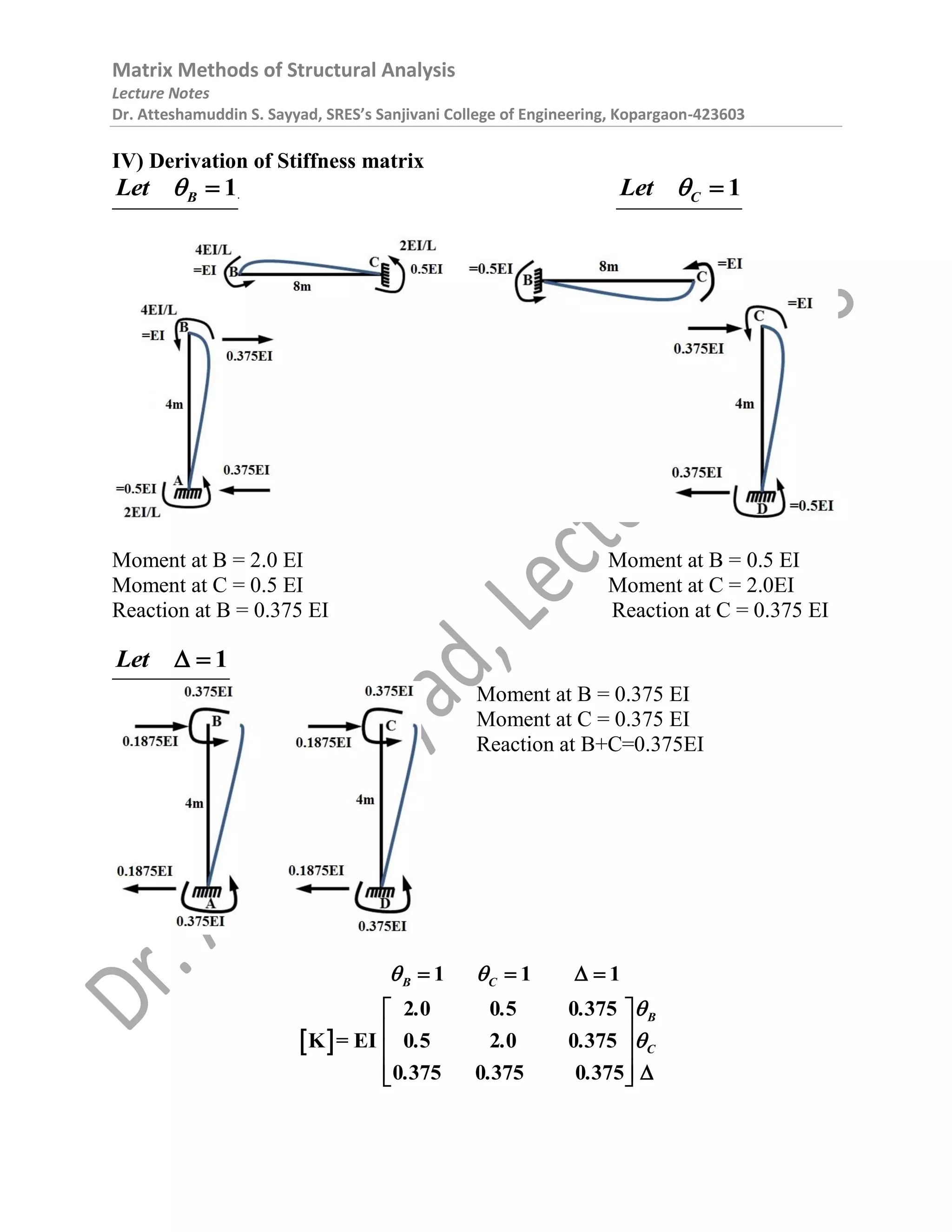 Matrix Methods of Structural Analysis | PDF