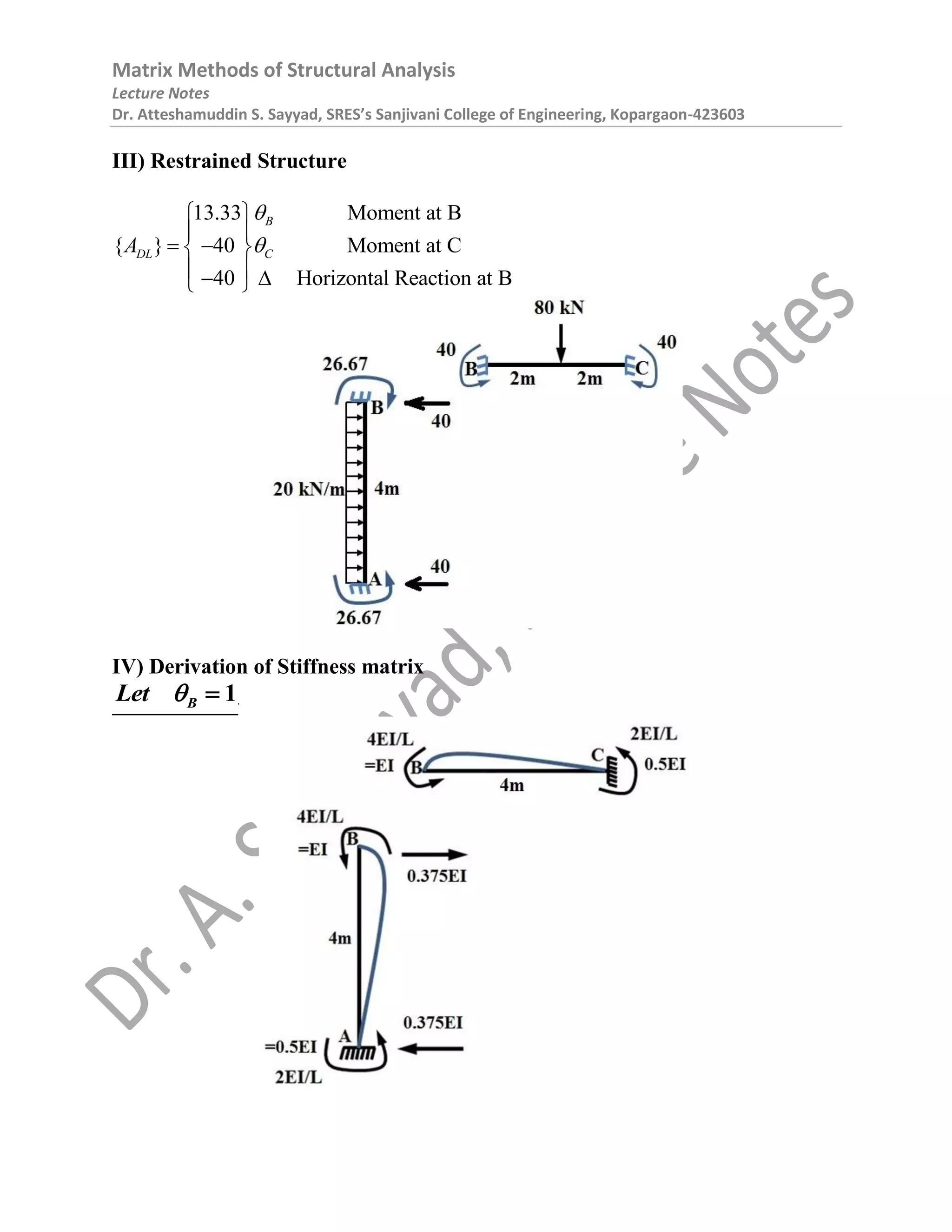 Matrix Methods of Structural Analysis | PDF