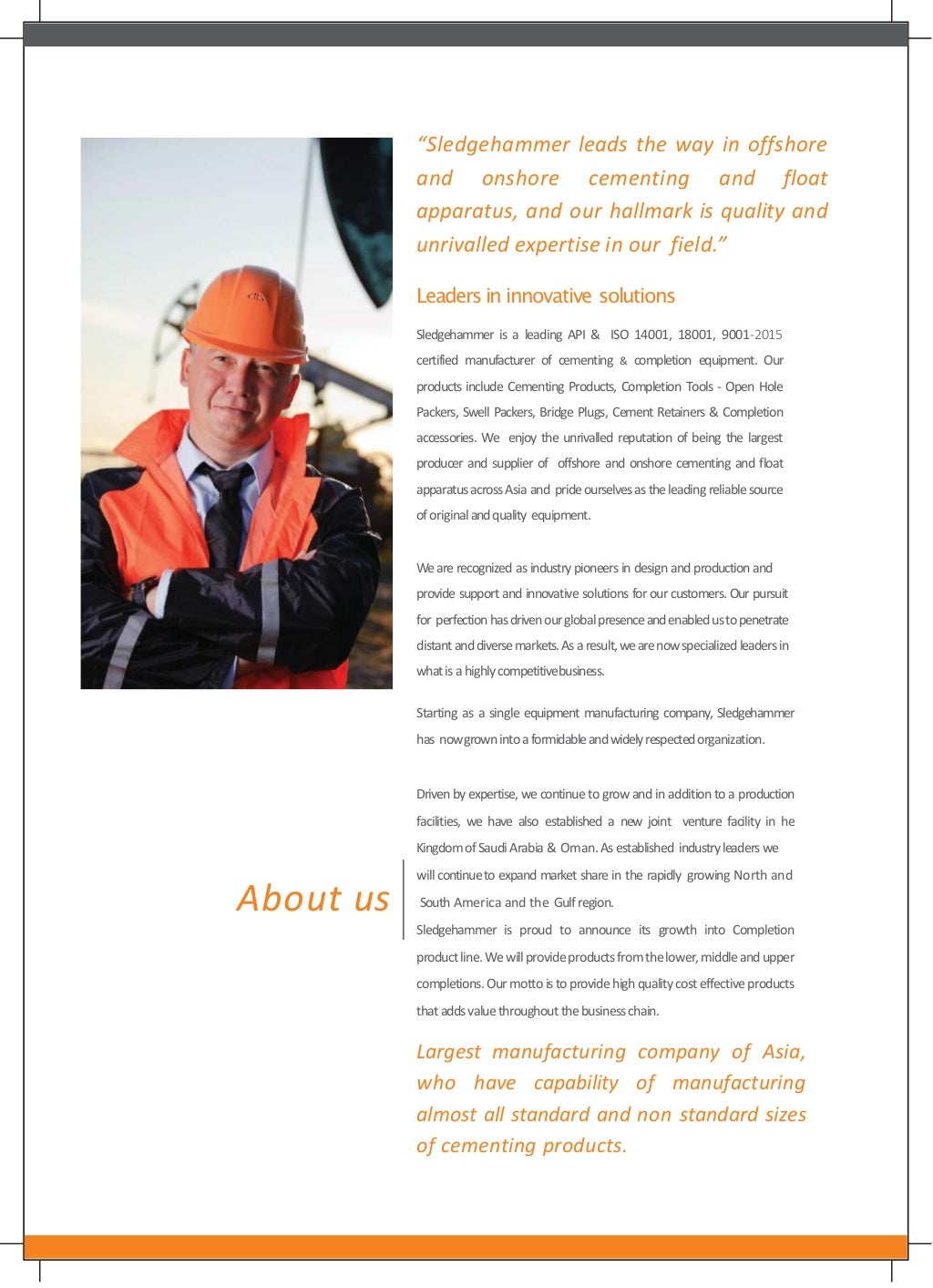 Sledgehammer Oil Tools Pvt. Ltd.