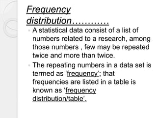 Number Frequency LINE AND SCATTER DIAGRAM,FREQUENCY DISTRIBUTION | PDF