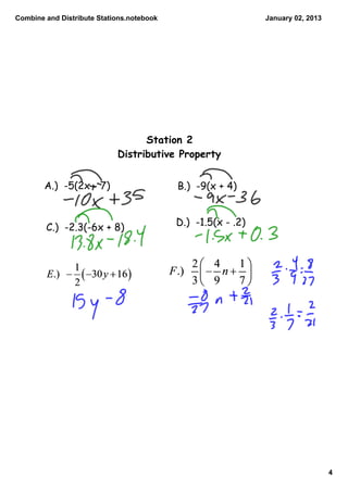Combine and distribute stations | PDF