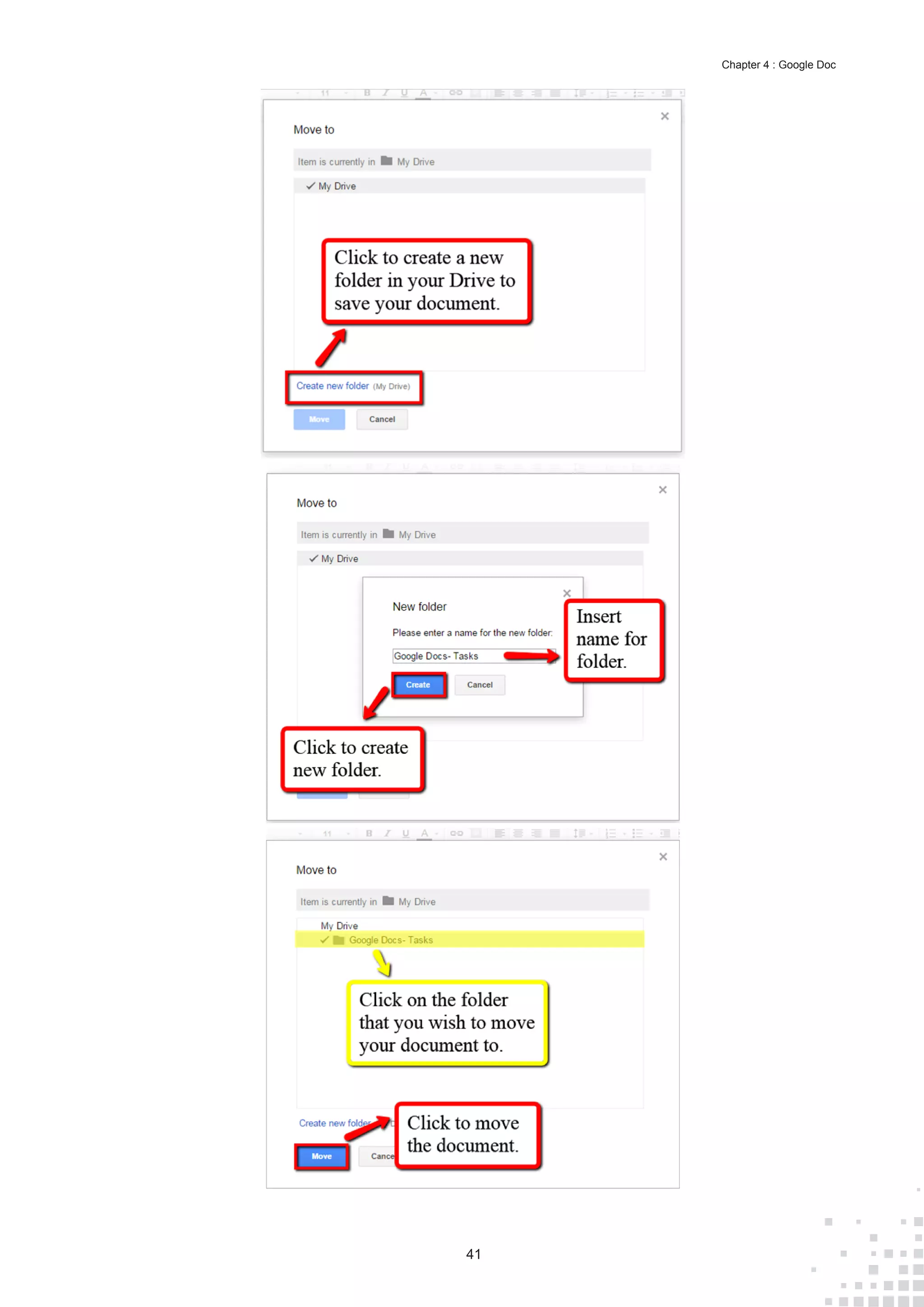 41
Chapter 4 : Google Doc
 