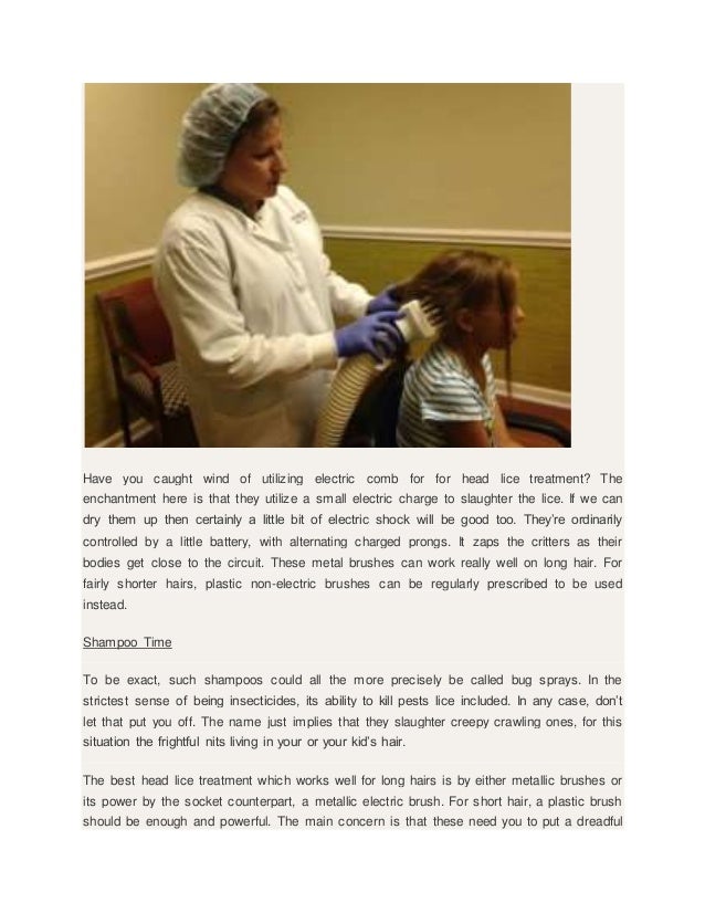 Combine Combs And Shampoo To Treat Lice