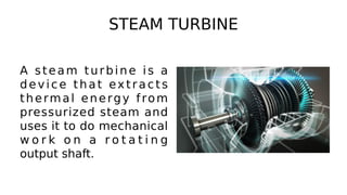 STEAM TURBINE
 
