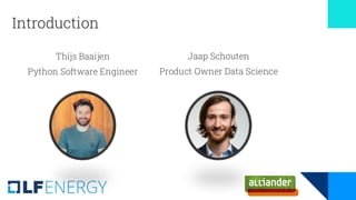 Introduction
Thijs Baaijen
Python Software Engineer
Jaap Schouten
Product Owner Data Science
 