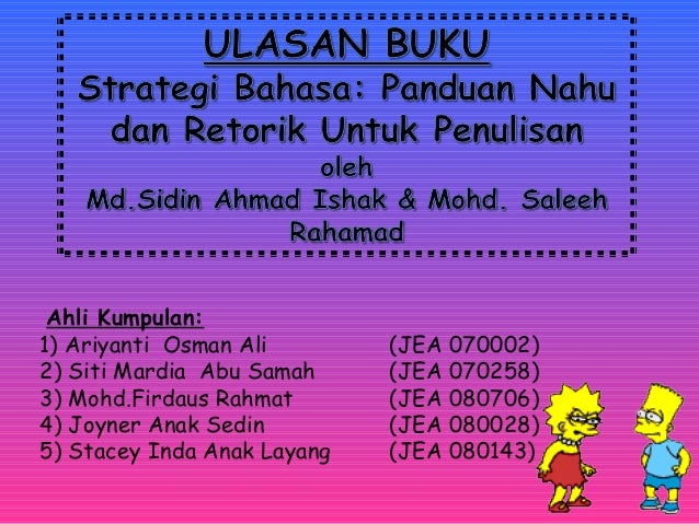 Ulasan Buku Strategi Bahasa Panduan Nahu Dan Retorik Untuk Penulis