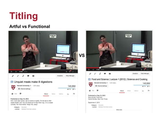 Titling
Artful vs Functional
VS
 