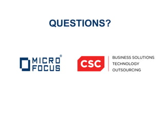 Micro Focus and CSC Gartner PPT