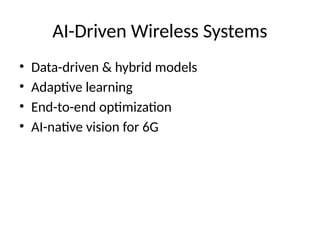 AI for wireless communication lectures AI for wireless communication ...