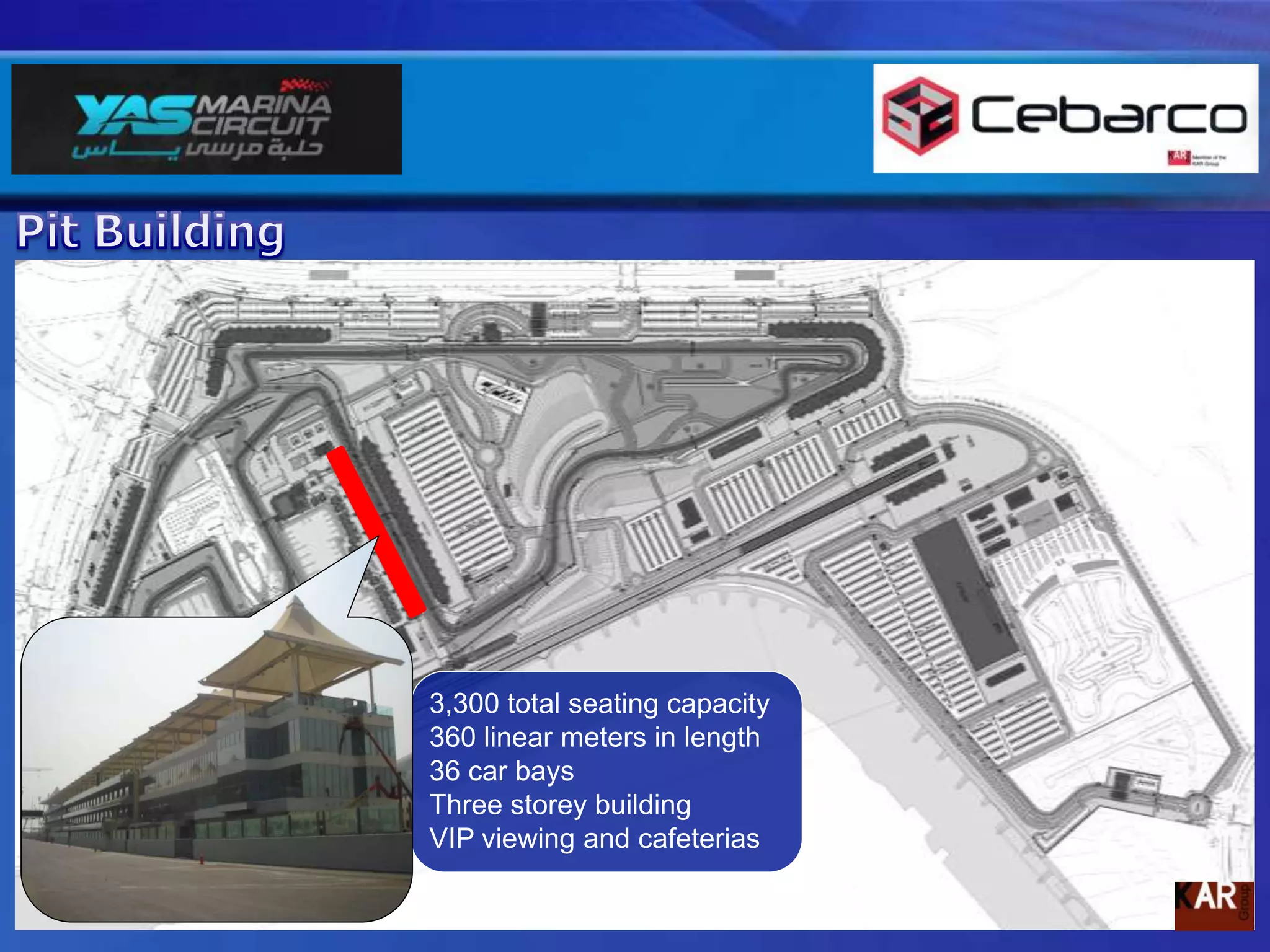 YAS ISLANDIn 2006 due to the reputation built up on the Bahrain Circuit the company was approached by Aldar to help develop and then construct the Yas Island Marina Circuit. Yas Island Development; a lavish natural Island that occupies a total land area of 2,500 hectares (around 6,200 acres). Construction work Commenced in July 2007. 