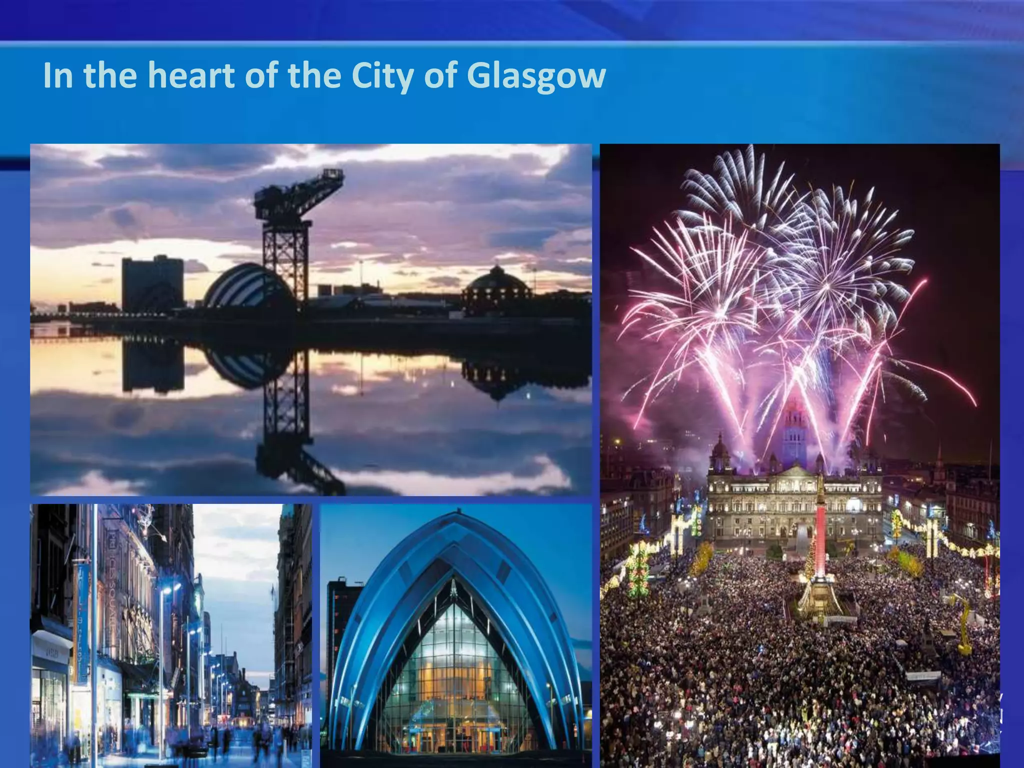 In the heart of the City of Glasgow 