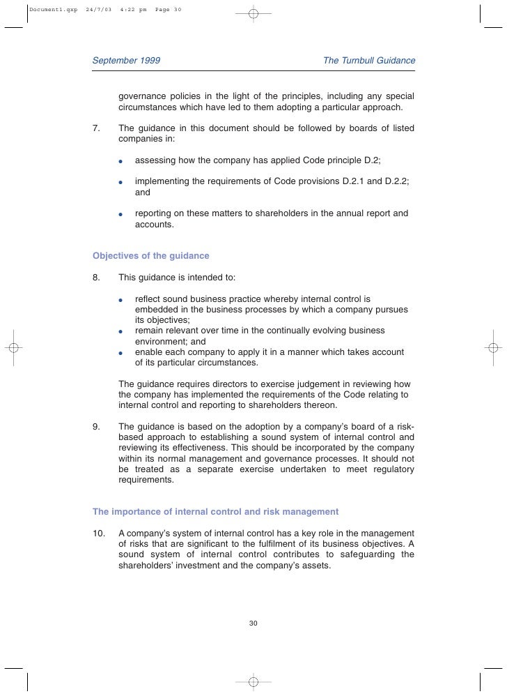 Combined Code Corporate Governance