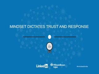 #mindsetdivide
MINDSET DICTATES TRUST AND RESPONSE
 