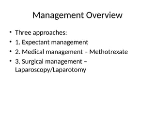 Expectant Approach Comprehensive Management of Acute Abdominal Pain and Ectopic Pregnancy ...