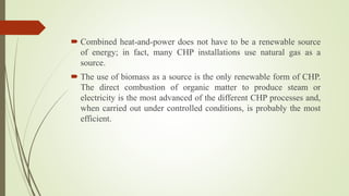 Combined heat power plant (chp) Slide 3