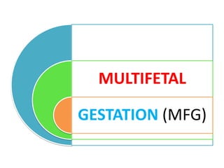 MULTIFETAL
GESTATION (MFG)
 