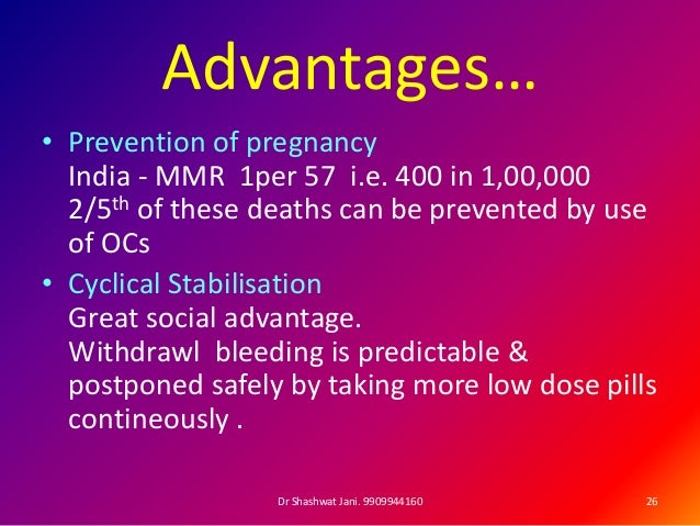 Combined Oral Contraceptive Pills And Newer Advances In Contraception Combined Oral Contraceptive Pills And Newer Advances In Contraception