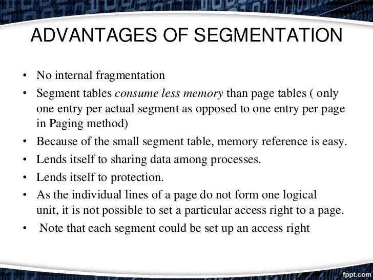 Combined paging and segmentation