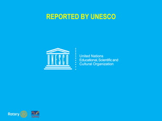 REPORTED BY UNESCO
 