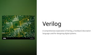 presentation on verilog hdl and embedded c | PPTX