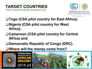 COP 22 Side Event: Youth Engagement in Climate-Smart Agriculture in Africa presentations