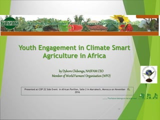 COP 22 Side Event: Youth Engagement in Climate-Smart Agriculture in Africa presentations
