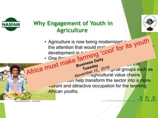 COP 22 Side Event: Youth Engagement in Climate-Smart Agriculture in Africa presentations