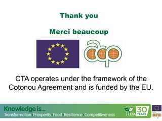 COP 22 Side Event: Youth Engagement in Climate-Smart Agriculture in Africa presentations