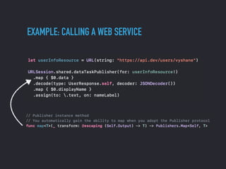 EXAMPLE: CALLING A WEB SERVICE
 