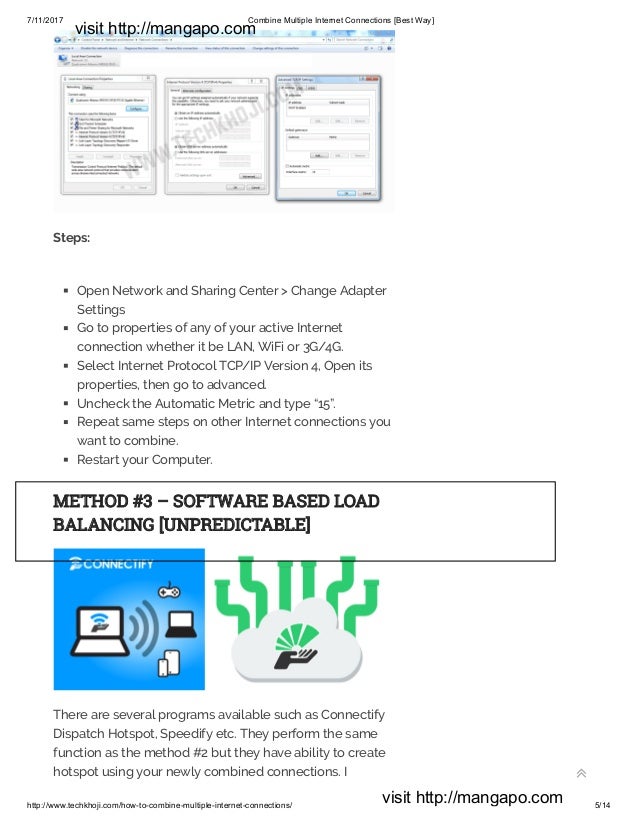 3 way to Combine multiple internet connections [best way]