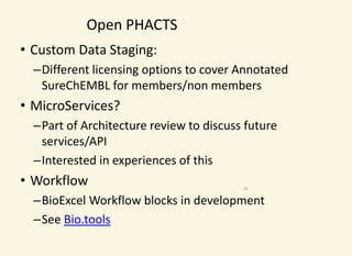 BDE-SC1 Webinar: OpenPHACTS Re-engineered with Big Data Europe