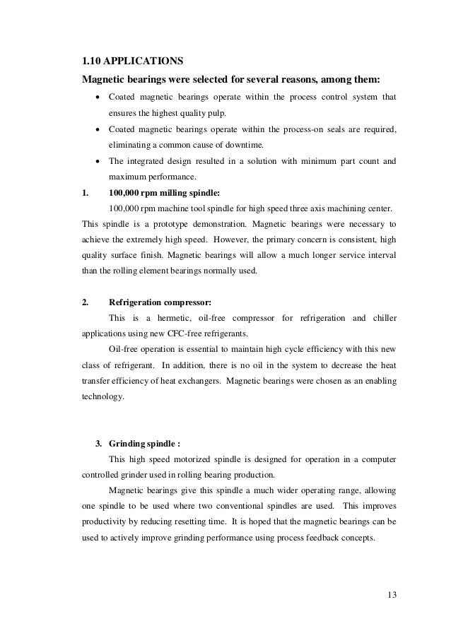 ACTIVE BEARING SEMINAR REPORT