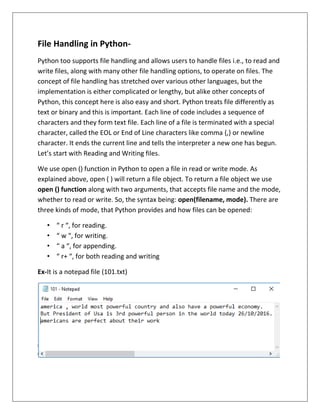 summer training report on python | PDF