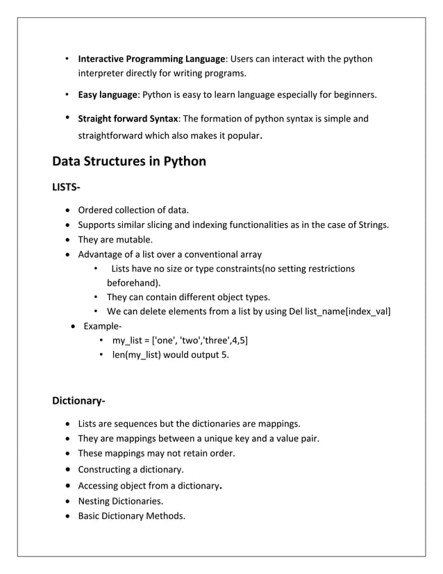 summer training report on python | PDF