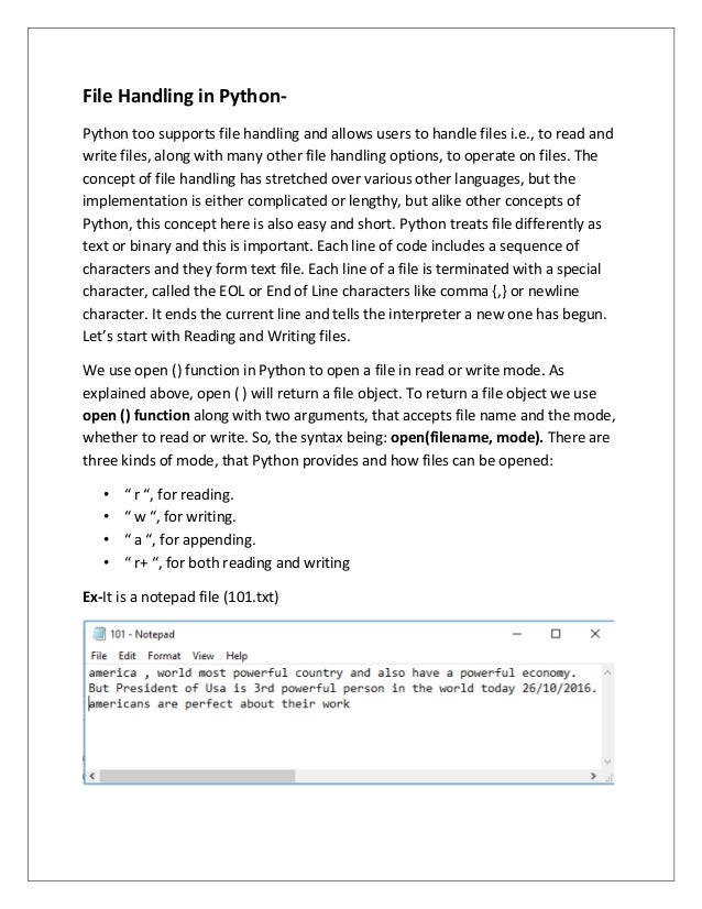 summer training report on python
