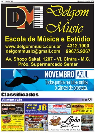 Novembro de 2018SETEMI NEWS 9
Alimentação
Classificados
 